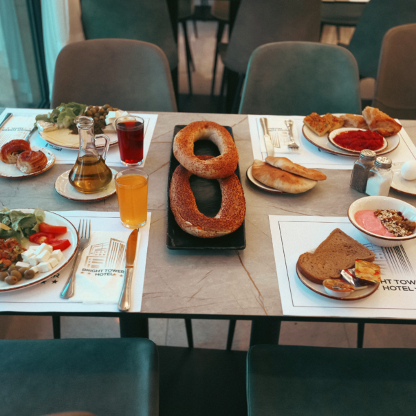 Dinning room in bright tower hotel in Bethlehem -Palestine